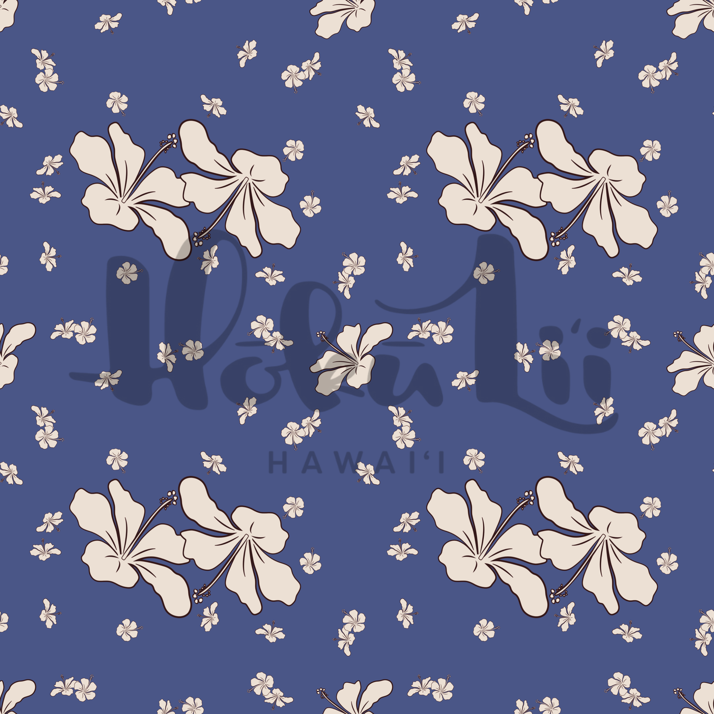 Hibiscus Kiss (3 color ways) | Exclusive Seamless Pattern | One-of-a-Kind Surface Pattern