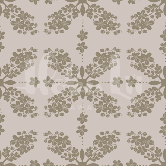 Shower Tree Tile | Exclusive Seamless Pattern | One-of-a-Kind Surface Pattern for Creative Use