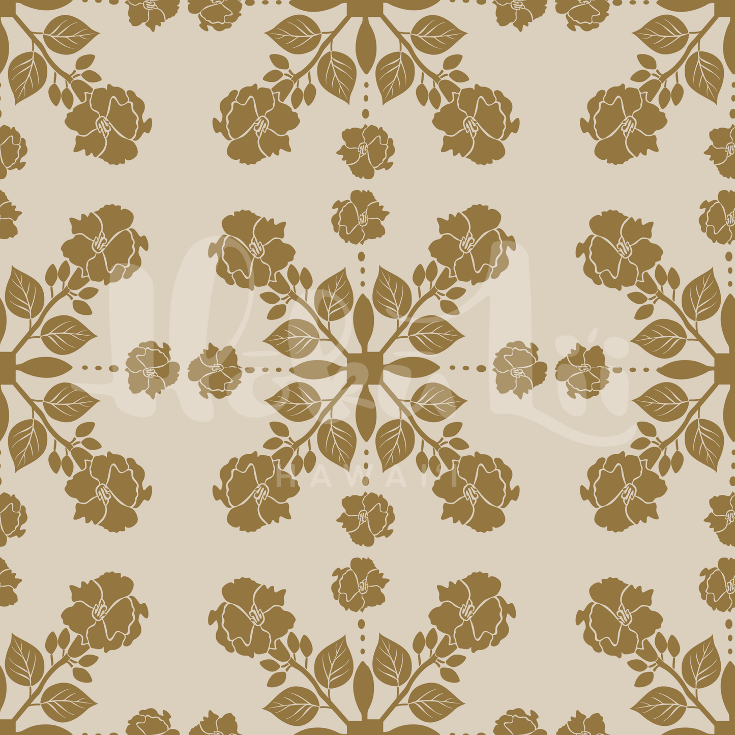 Kou Haole (Geiger Tree) Tile | Exclusive Seamless Pattern | One-of-a-Kind Surface Pattern for Creative Use