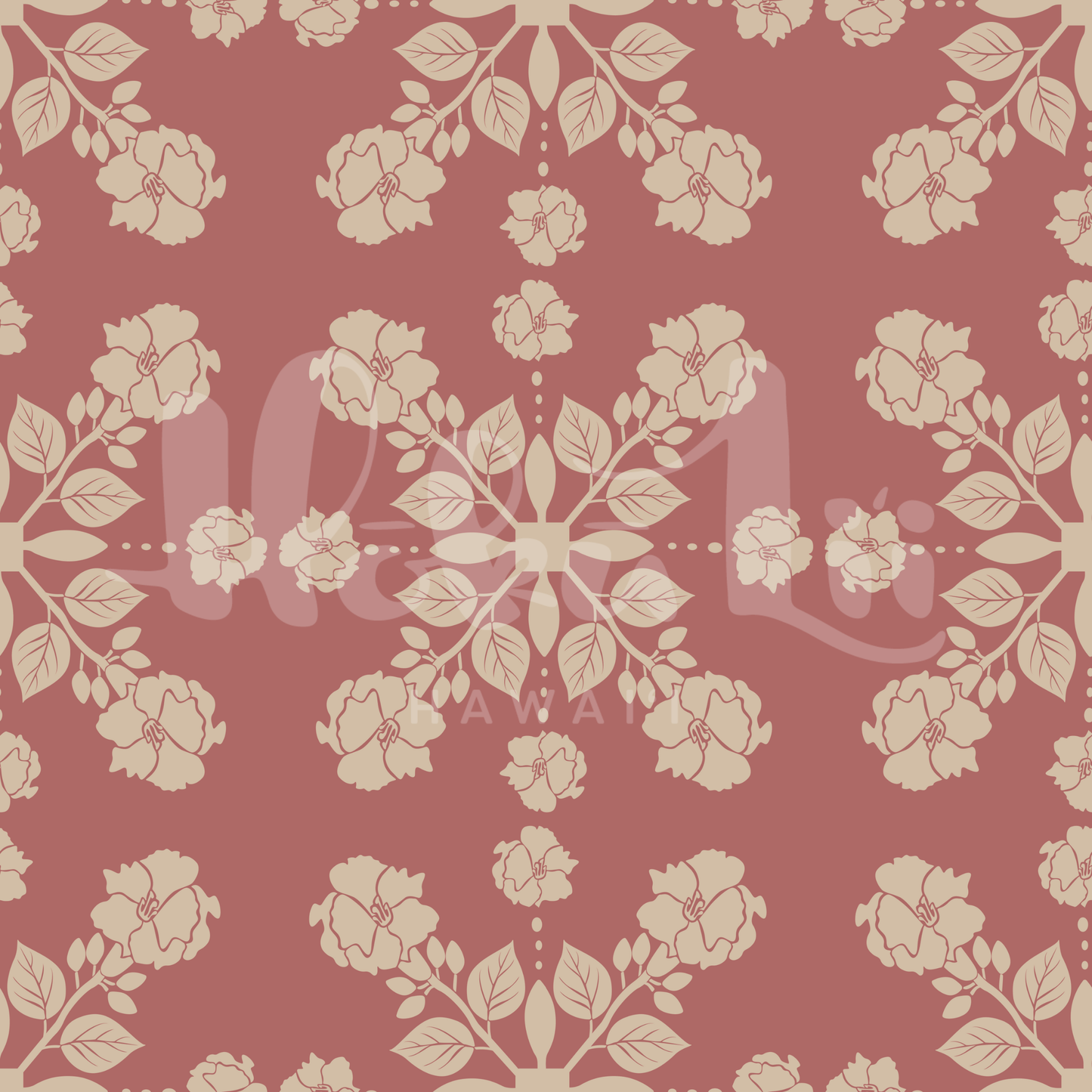 Kou Haole (Geiger Tree) Tile | Exclusive Seamless Pattern | One-of-a-Kind Surface Pattern for Creative Use