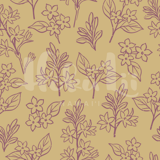 Pakalana + Tuberose | Exclusive Seamless Pattern | One-of-a-Kind Surface Pattern for Creative Use