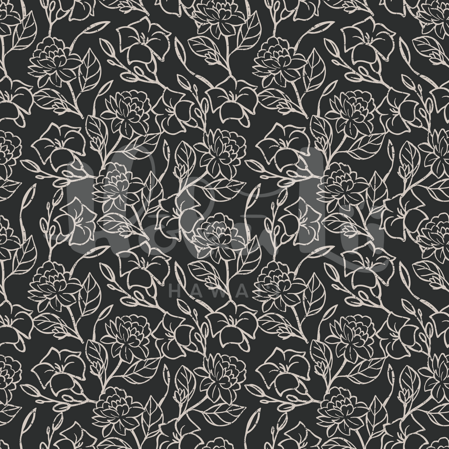 Puakenikeni + Pikake | Exclusive Seamless Pattern | One-of-a-Kind Surface Pattern for Creative Use