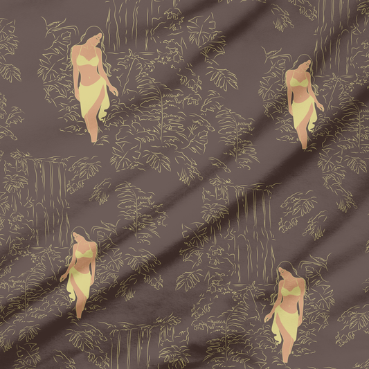 Jungle Wahine (3 Colorways) | Exclusive Seamless Pattern | One-of-a-Kind Surface Pattern