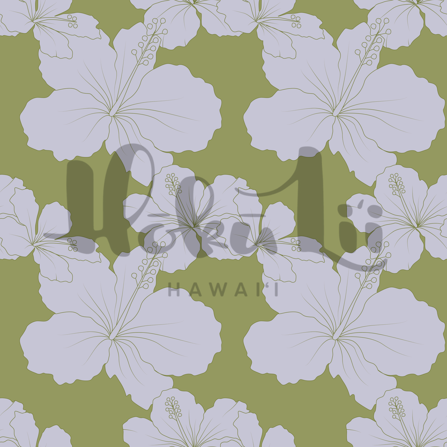 Lilac Hibiscus (3 color ways) | Exclusive Seamless Pattern | One-of-a-Kind Surface Pattern