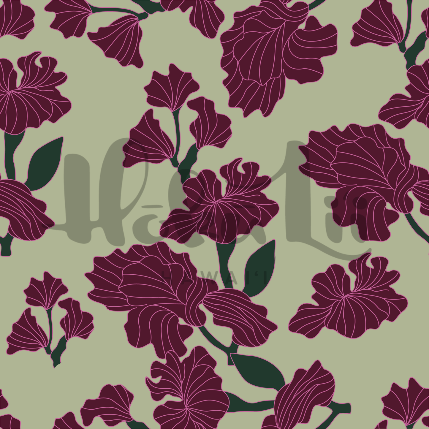 Night Bloom (3 color ways) | Exclusive Seamless Pattern | One-of-a-Kind Surface Pattern