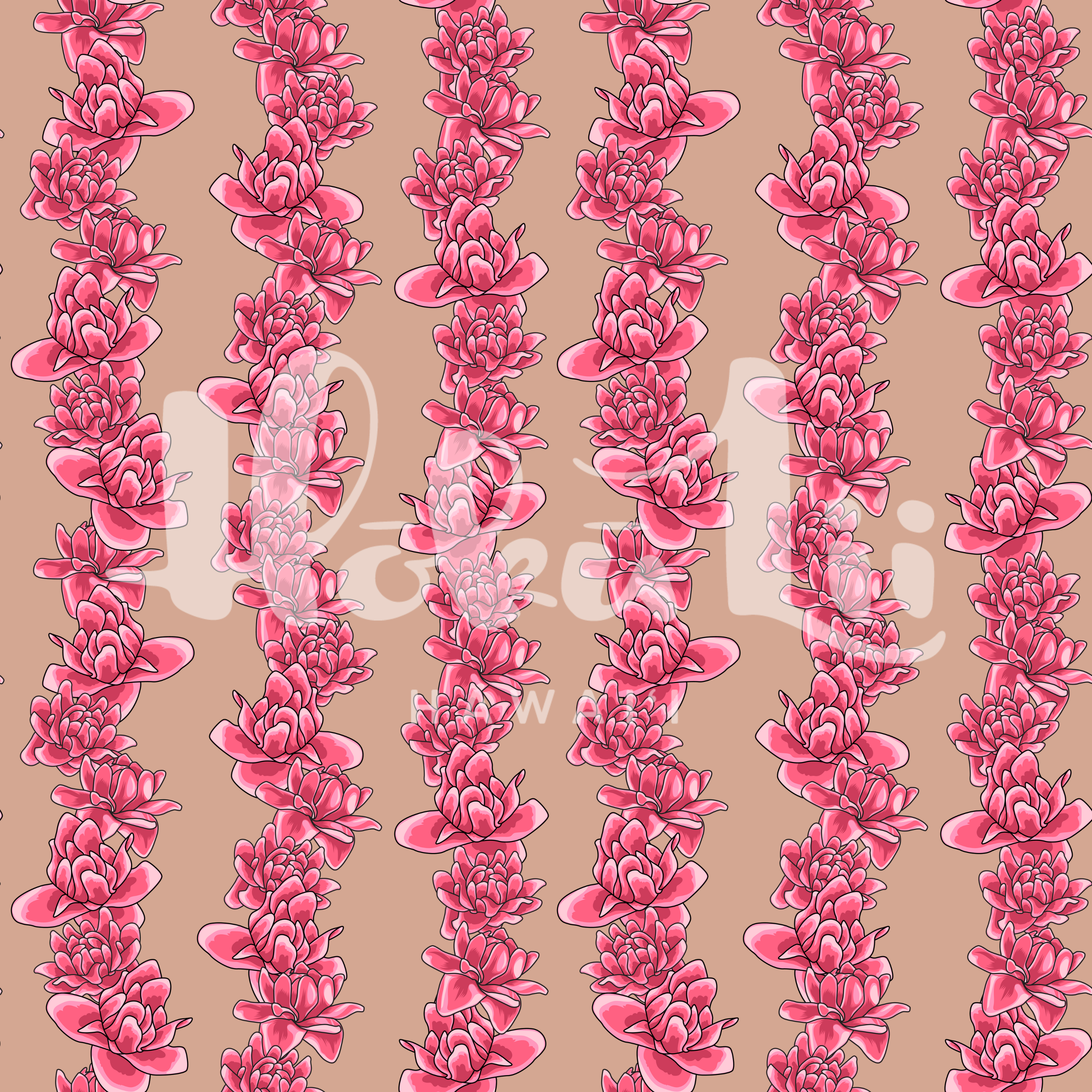 EXCLUSIVE DIGITAL PRODUCT | SUPERNOVA DESIGN | PINK TORCH GINGER