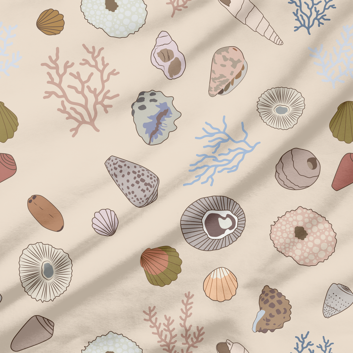 Shells of Hawaiʻi (3 Colorways) | Exclusive Seamless Pattern | One-of-a-Kind Surface Pattern