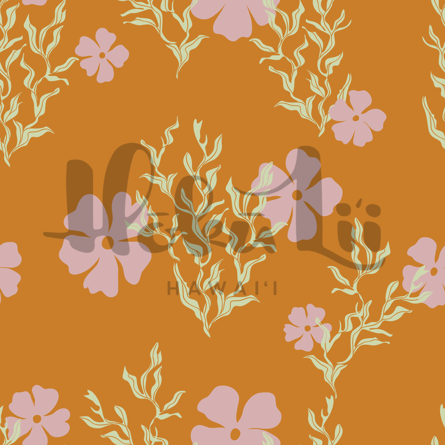 Surf Florals and Seaweed (3 color ways) | Exclusive Seamless Pattern | One-of-a-Kind Surface Pattern