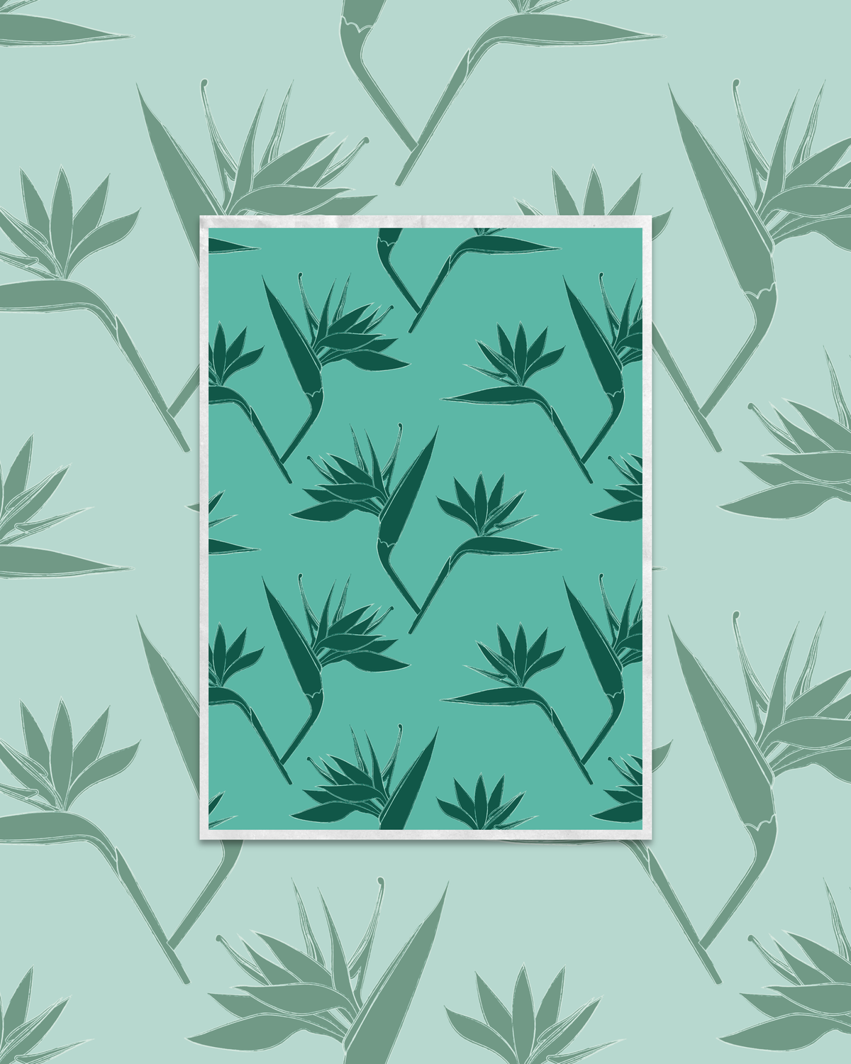 Bird of Paradise (3 color ways) | Exclusive Seamless Pattern | One-of-a-Kind Surface Pattern