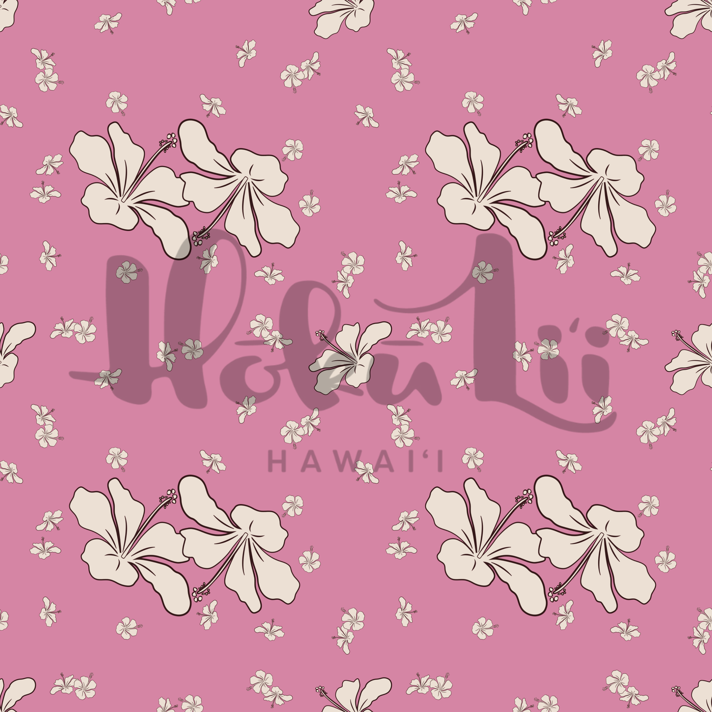 Hibiscus Kiss (3 color ways) | Exclusive Seamless Pattern | One-of-a-Kind Surface Pattern