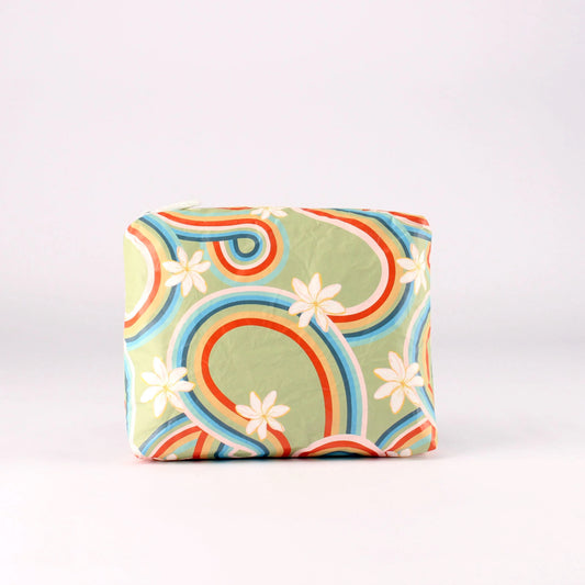 LIGHT GREEN RAINBOW TIARE SMALL POUCH