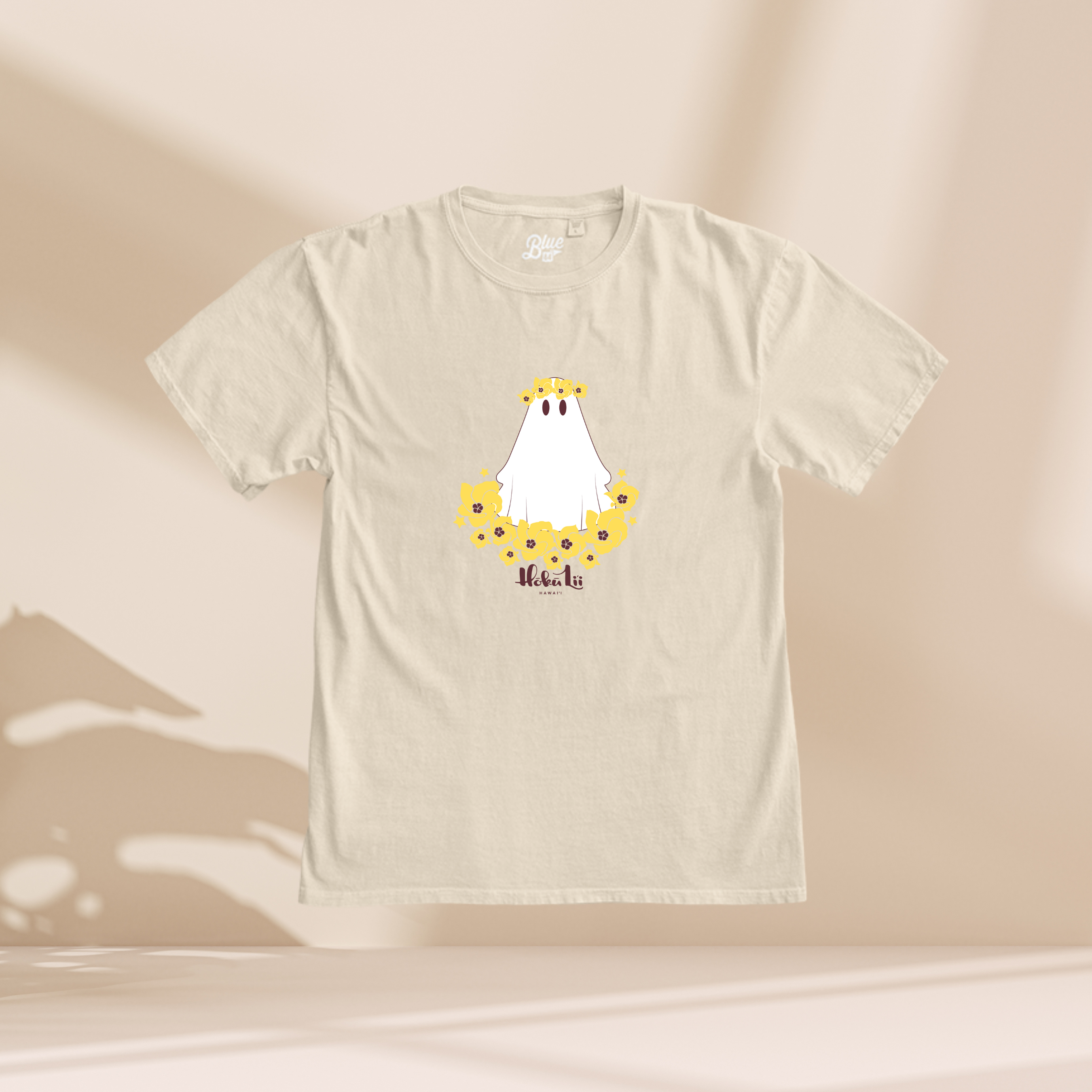 UNISEX FULL LENGTH TEE - HAU GHOST - NATURAL