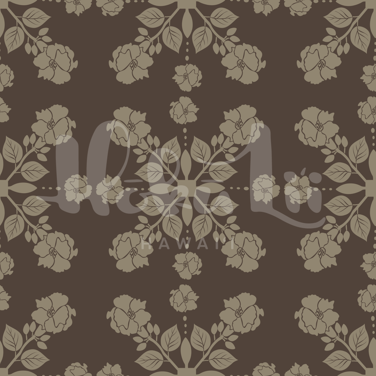 Kou Haole (Geiger Tree) Tile | Exclusive Seamless Pattern | One-of-a-Kind Surface Pattern for Creative Use