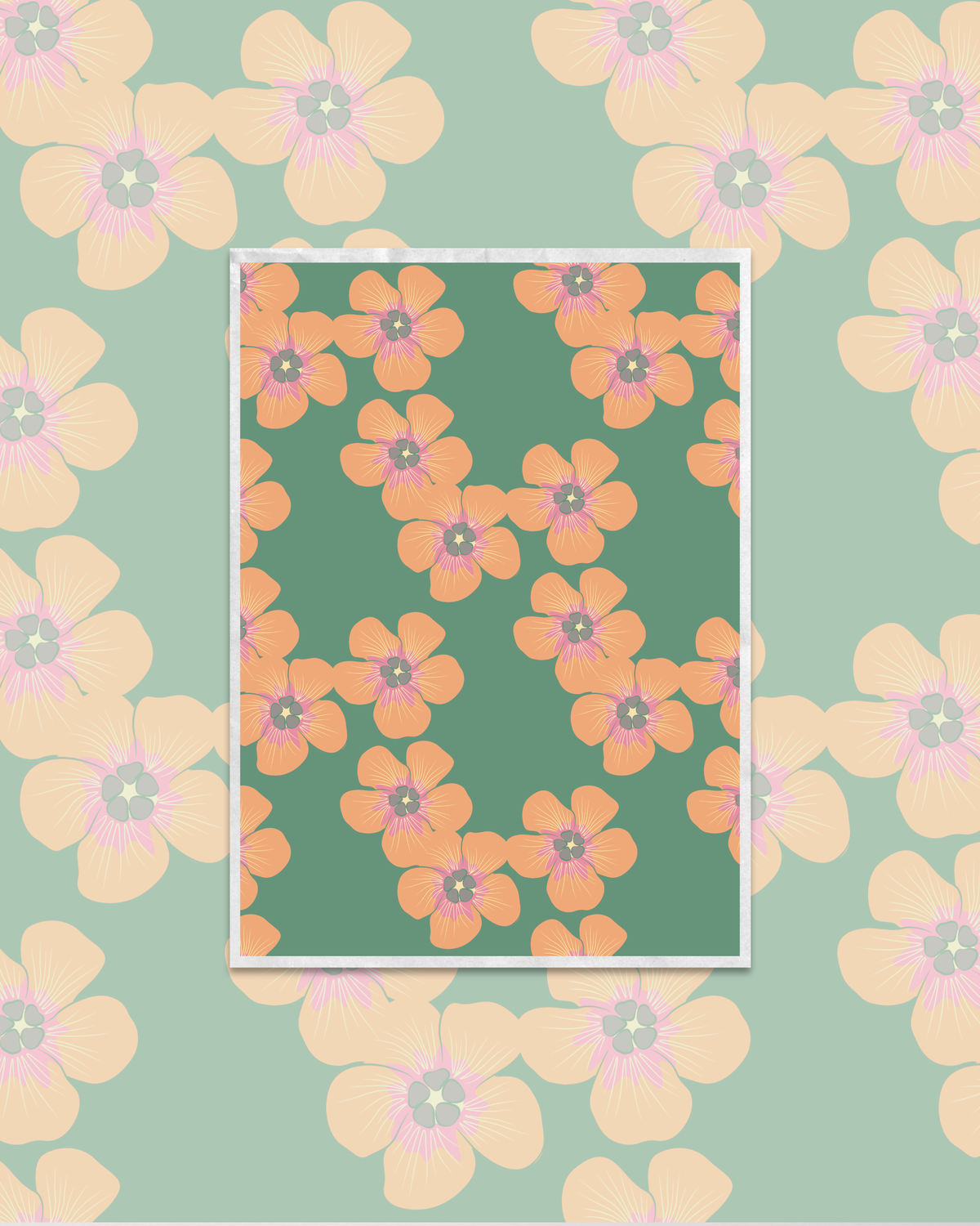 Hau Flowers (3 color ways) | Exclusive Seamless Pattern | One-of-a-Kind Surface Pattern