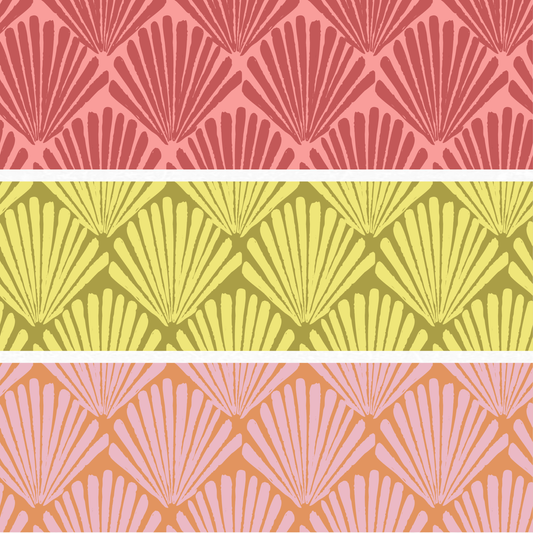 Mermaid Shells (3 color ways) | Exclusive Seamless Pattern | One-of-a-Kind Surface Pattern