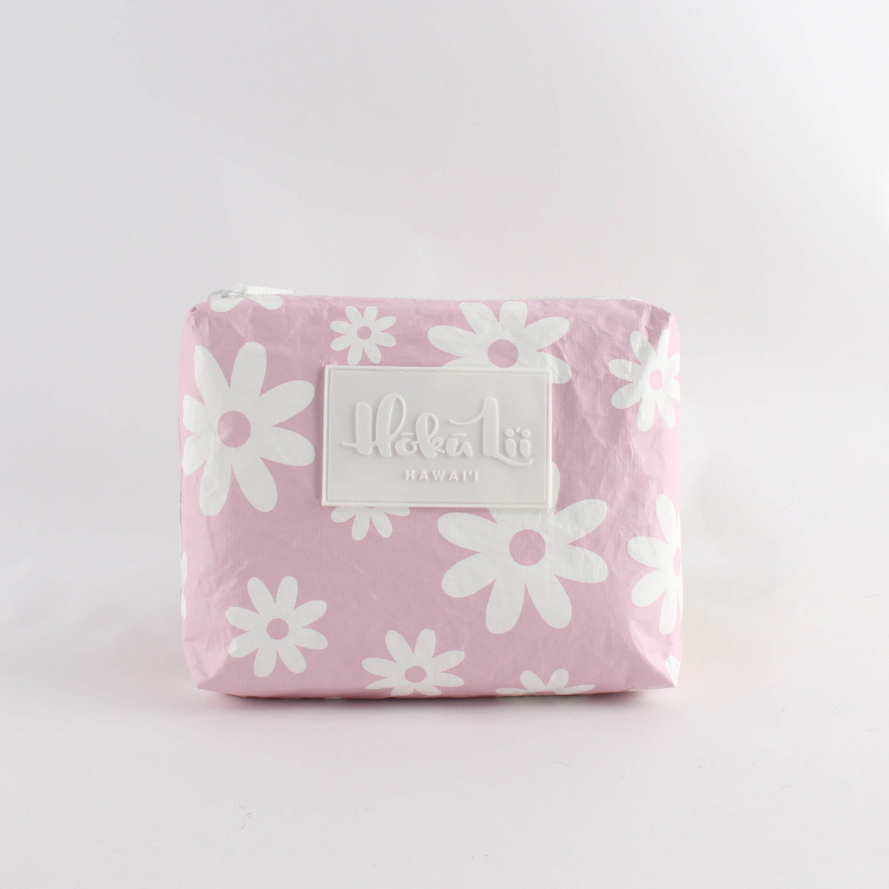 LIGHT PINK RETRO FLORAL SMALL POUCH