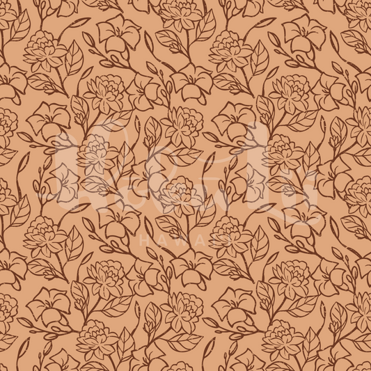 Puakenikeni + Pikake | Exclusive Seamless Pattern | One-of-a-Kind Surface Pattern for Creative Use