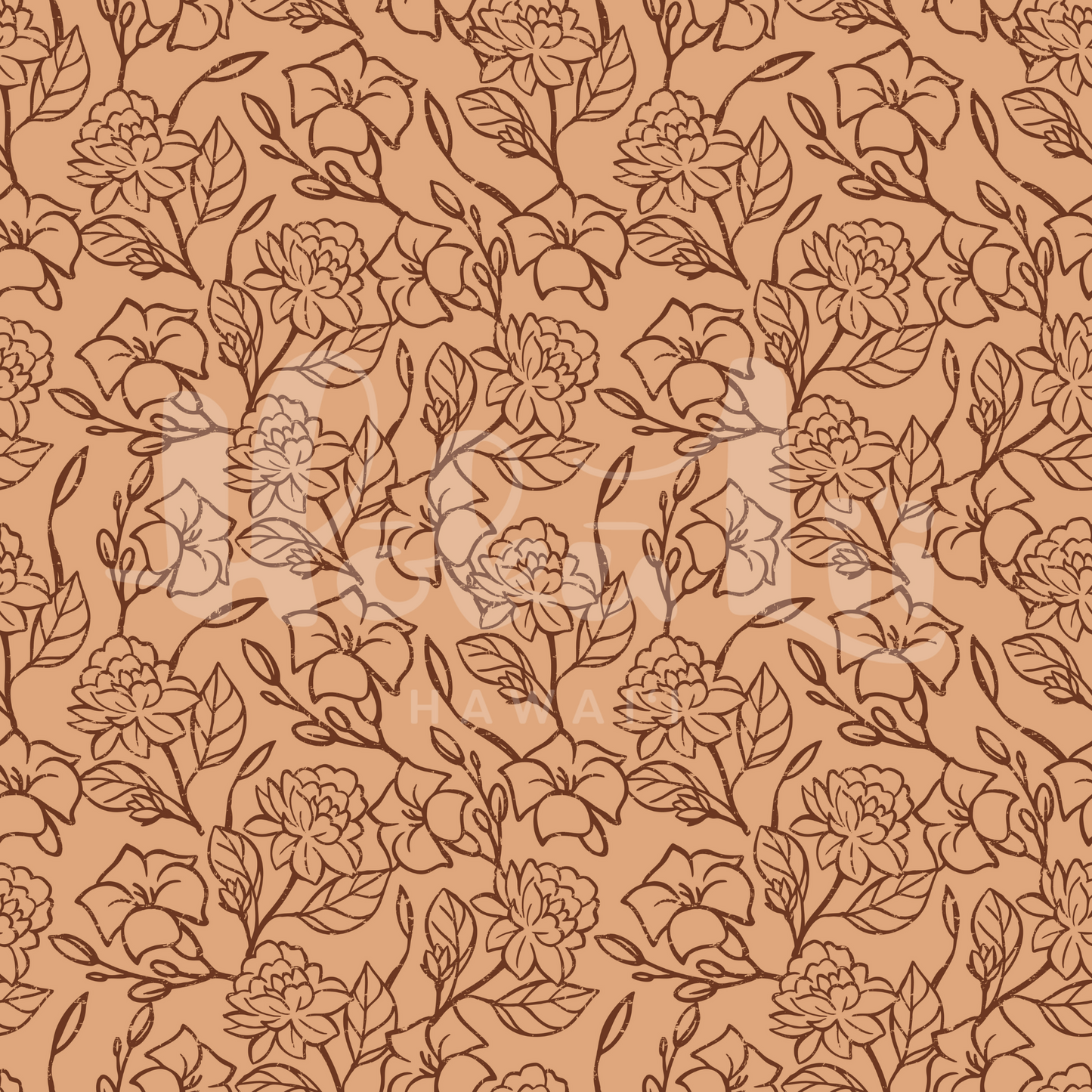 Puakenikeni + Pikake | Exclusive Seamless Pattern | One-of-a-Kind Surface Pattern for Creative Use