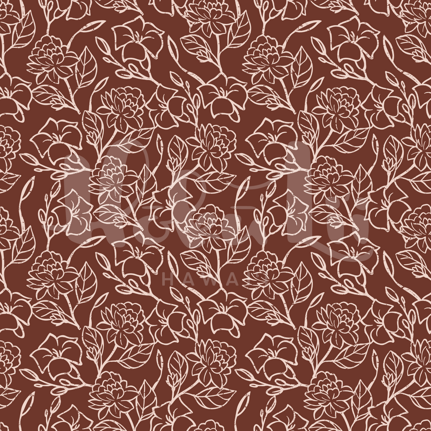 Puakenikeni + Pikake | Exclusive Seamless Pattern | One-of-a-Kind Surface Pattern for Creative Use