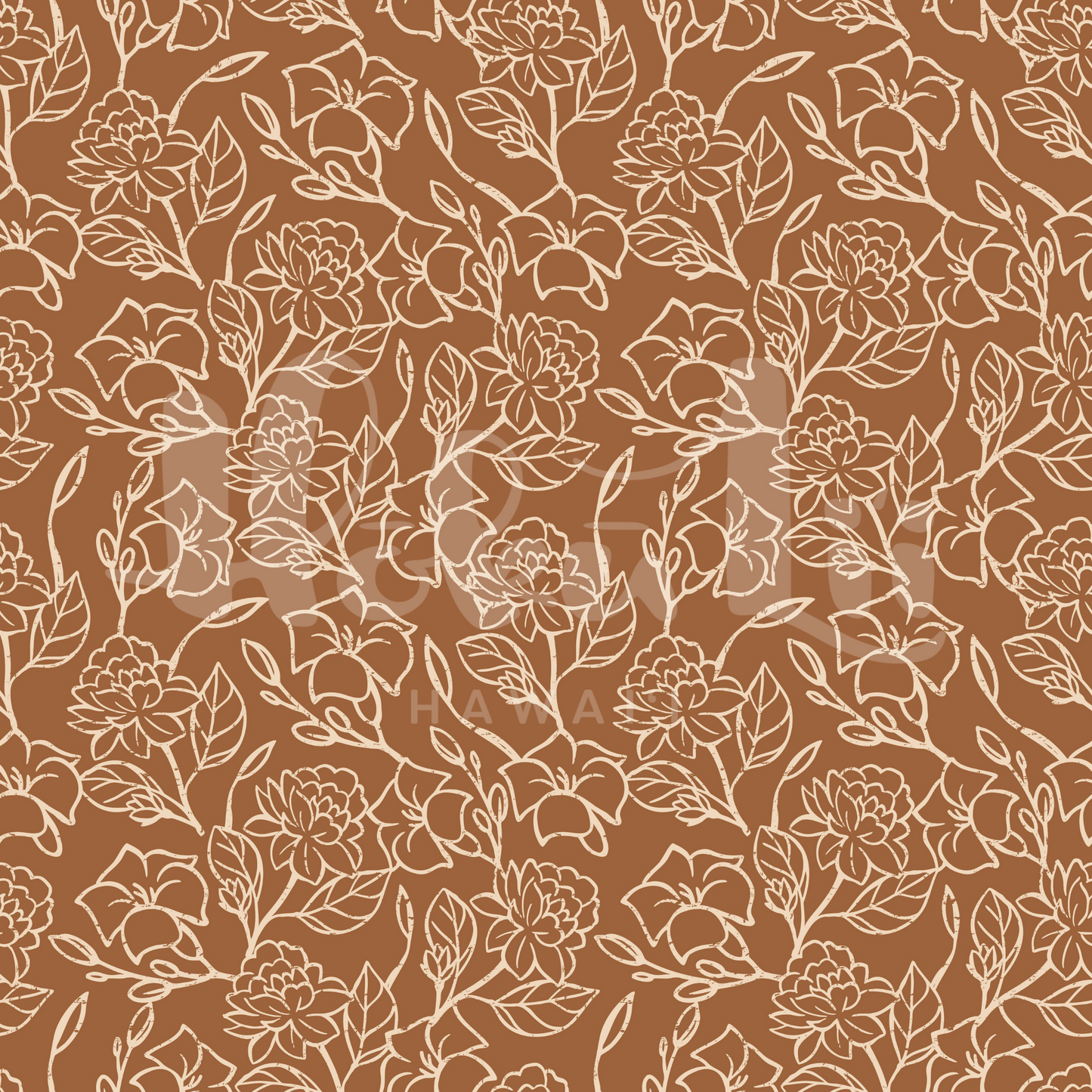 Puakenikeni + Pikake | Exclusive Seamless Pattern | One-of-a-Kind Surface Pattern for Creative Use